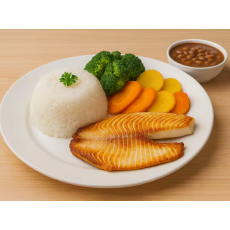 Marmitex com Filé de Tilápia na Frigideira